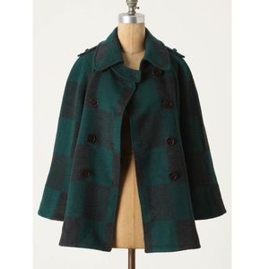 Anthropologie Cartonnier Wool Cape Size S